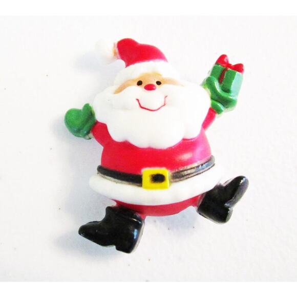 Santa Tiny Christmas Pin by Russ - Picture 1 of 3